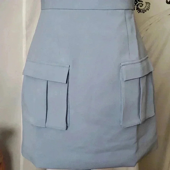 💥F21 one shoulder blue dress - Picture 8 of 12